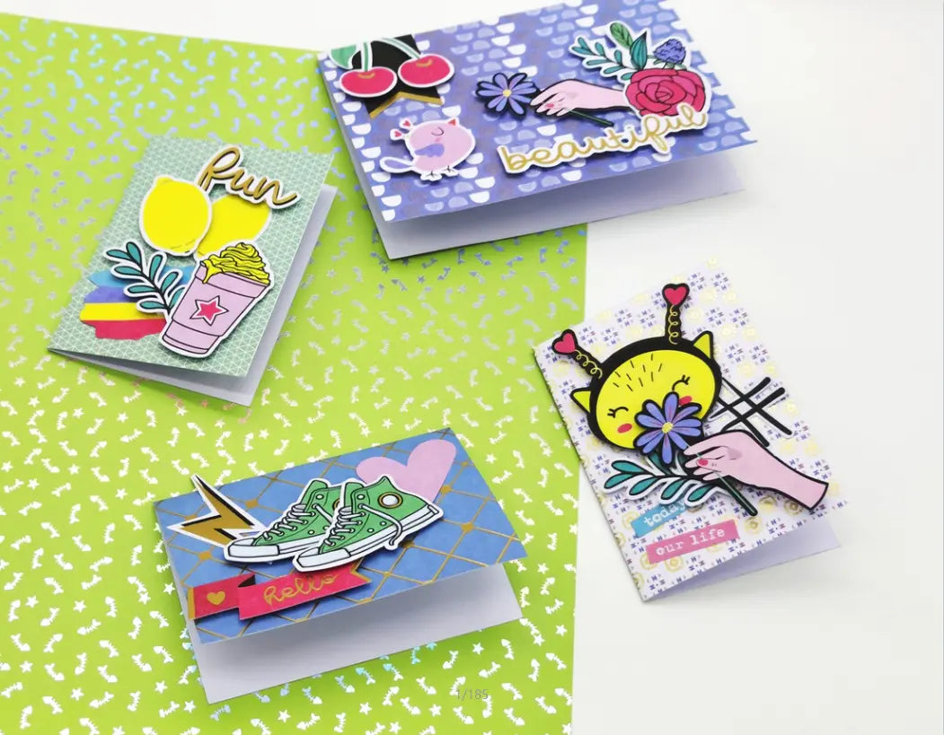 One Side Mixed Background Paper Keep Adore