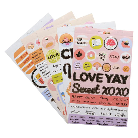 Cute Brunch Series Gilding Sticker Keep Adore