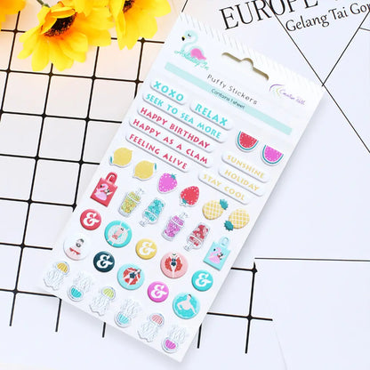 Holiday Foam Stickers Scrapbook Journal Collage Album Keep Adore