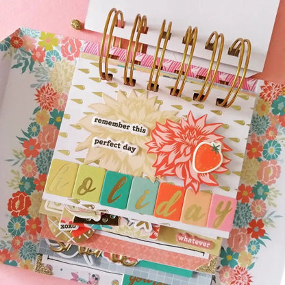 Holiday Gilding Hardboard Stickers Album Journal Stickers Keep Adore